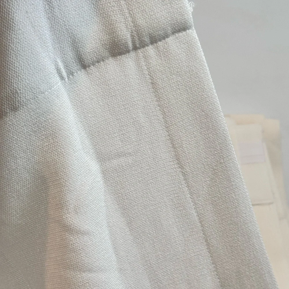Set of 2 White Sheer Back Tab Curtain Panels 50”x110”